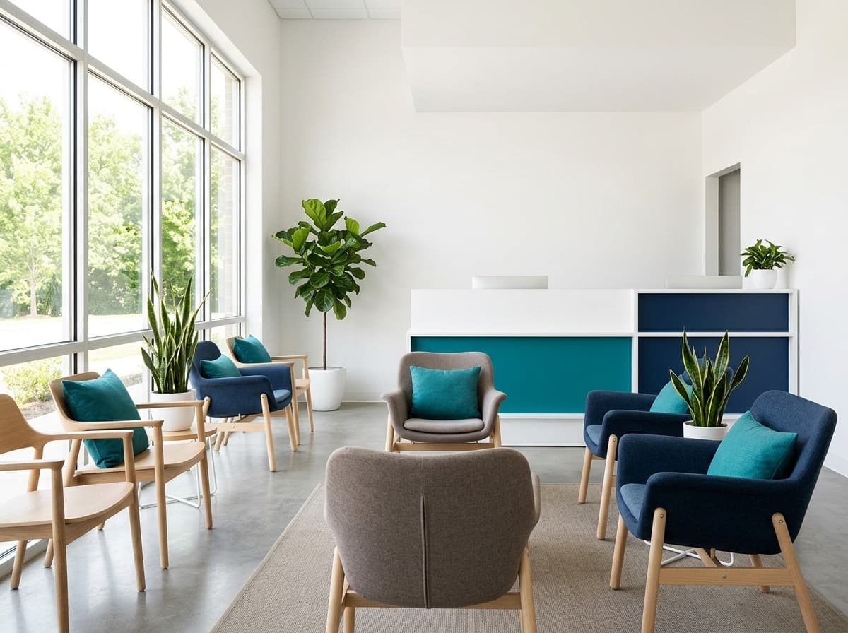 Reception and waiting area — our team at Simply Health Integrated Medical in St. Louis