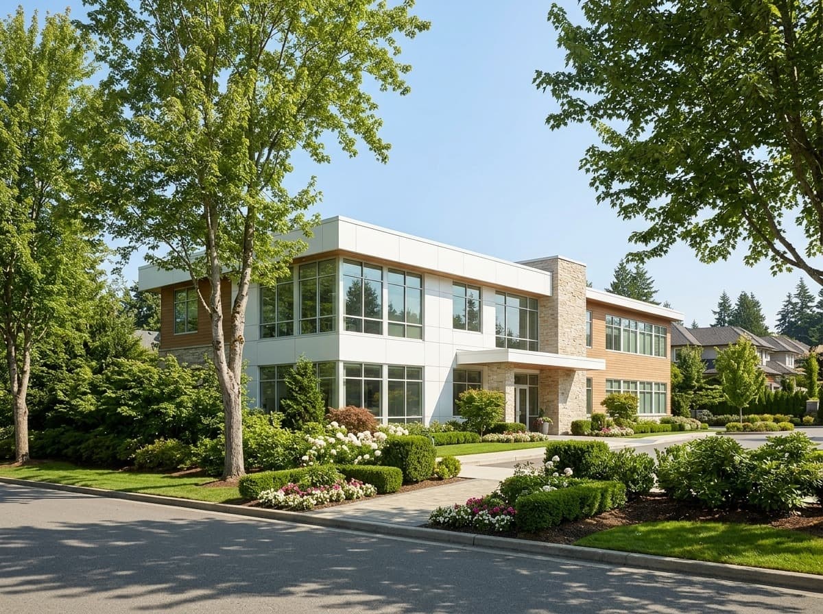 Modern clinic exterior — Creve Coeur at Simply Health Integrated Medical in St. Louis