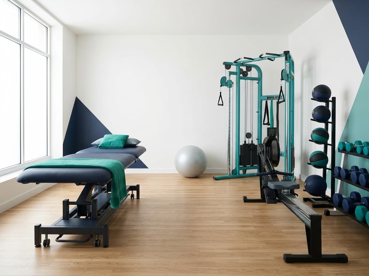 Physical therapy and rehab room — chronic back pain care at Simply Health Integrated Medical in St. Louis