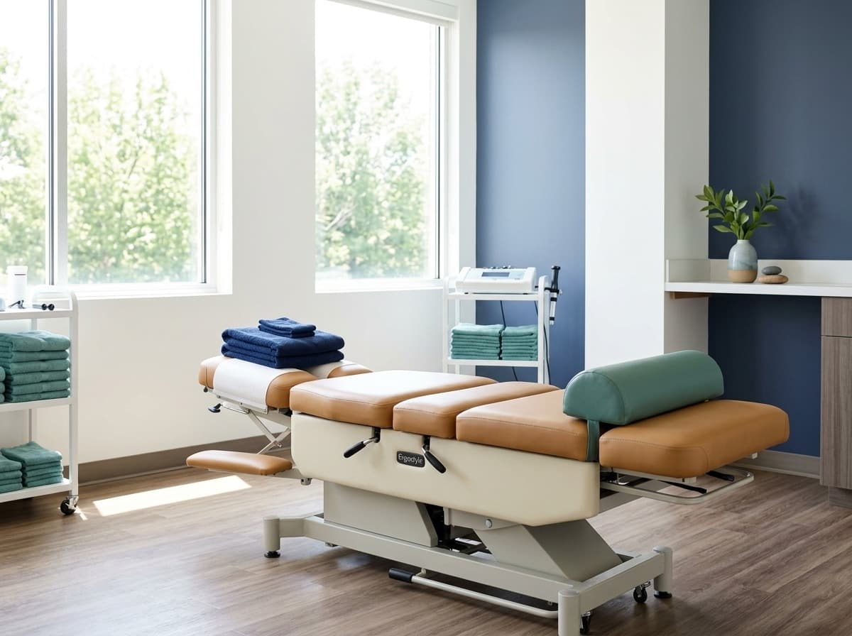 Chiropractic adjustment room — non-surgical back care at Simply Health Integrated Medical in St. Louis