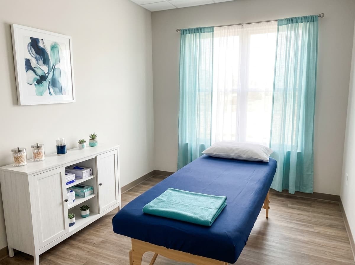 Clean PRP treatment room at Simply Health Integrated Medical, St. Louis